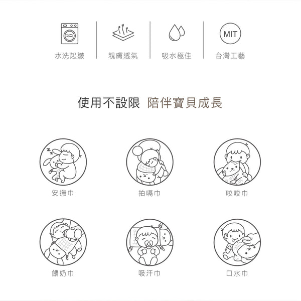 酷咕鴨 KUKU PLUS 寶寶多功能安撫巾-幼犬杏